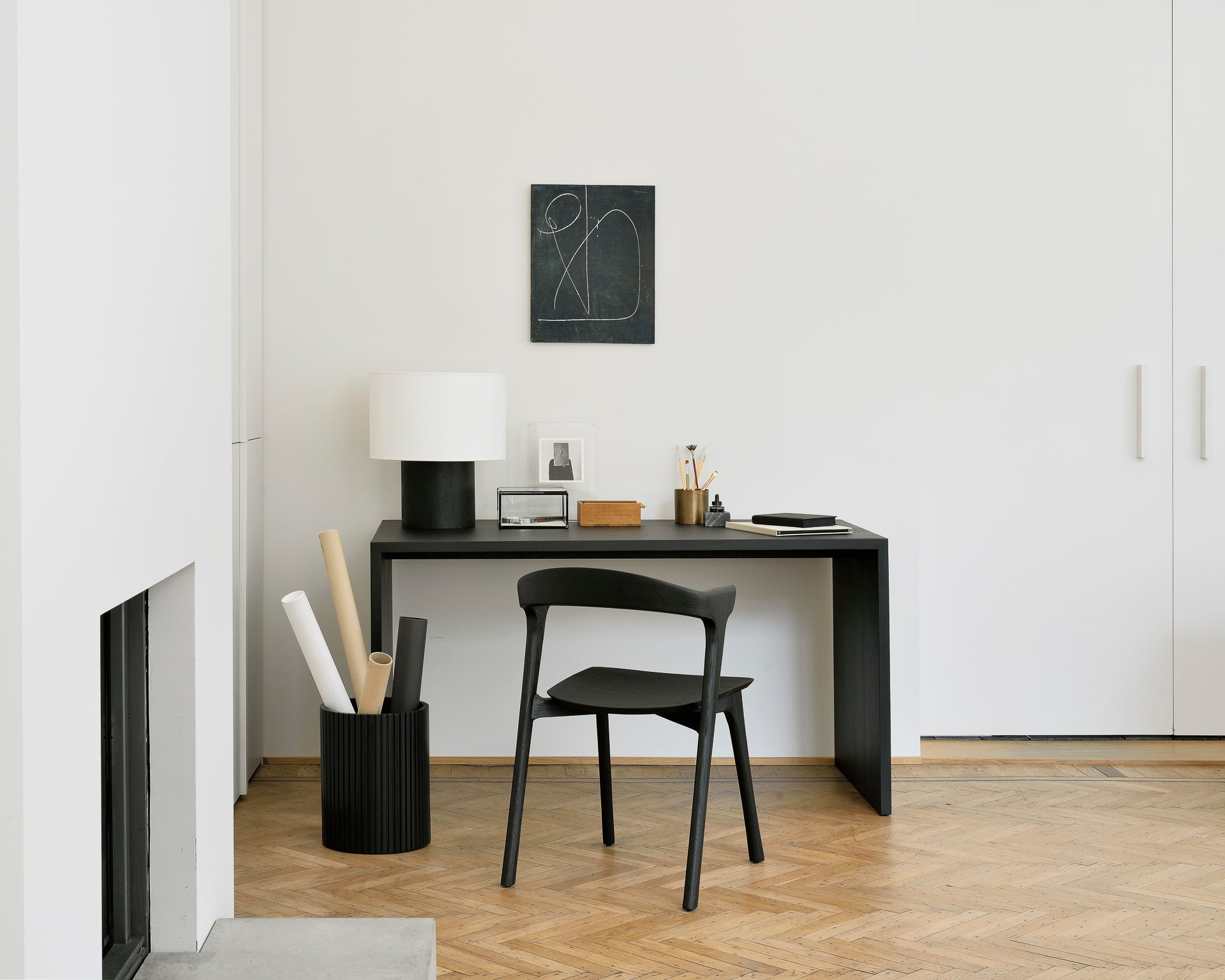 Ethnicraft Oak Bok Dining Chair  - Black - Set of 4