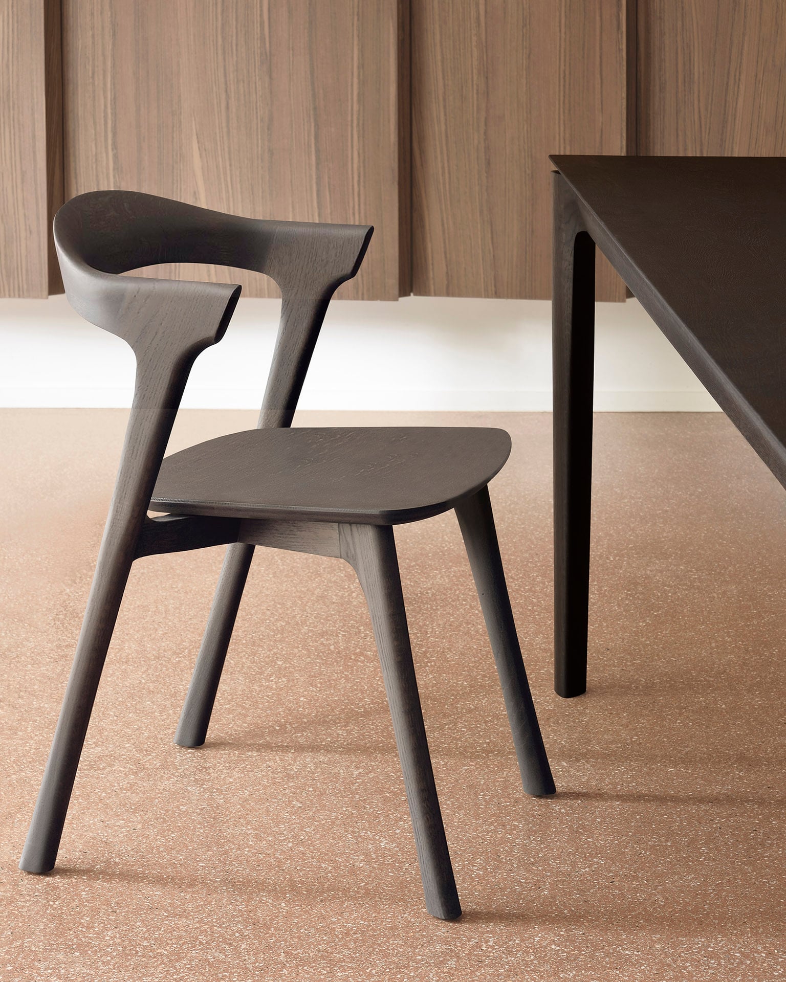 Ethnicraft Oak Bok Dining Chair  - Black - Set of 4