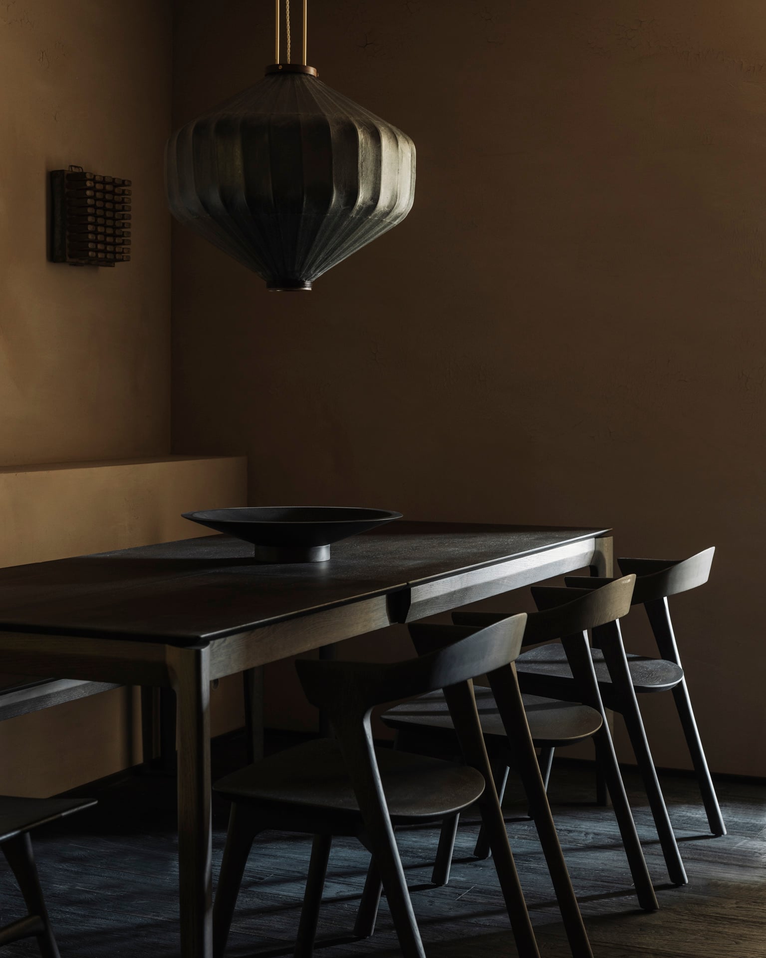 Ethnicraft Oak Bok Extendable Dining Table - Black - Floor Stock