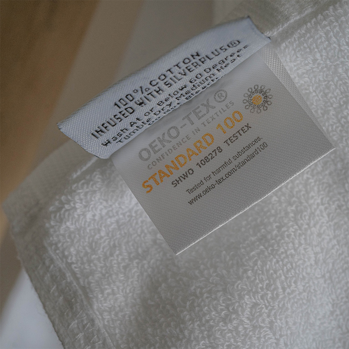 Jennifer Adams Brands Kensey Hand Towel, Silver, Cotton