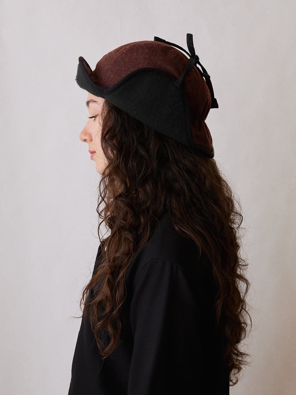 The Trapper Hat (Truffle Merino Wool)