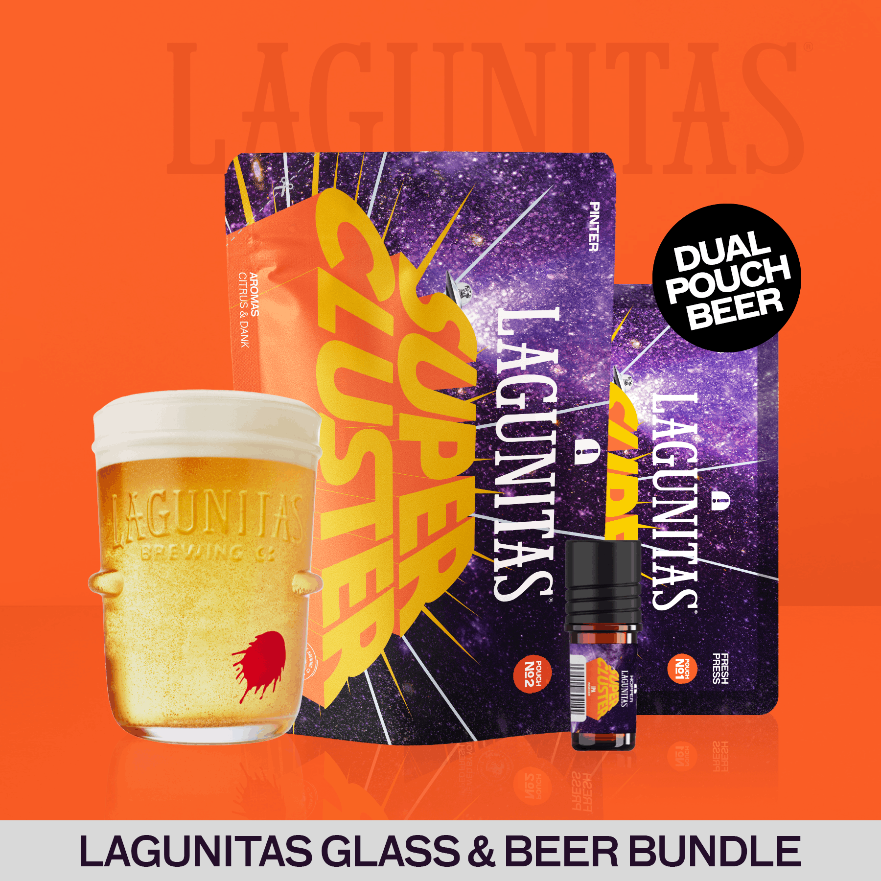 Lagunitas Super Cluster Remixed + Glass Bundle