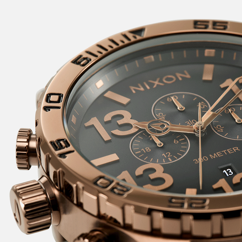 GIF image of detailed images of the limited edition friday the 13th 51-30 chrono.