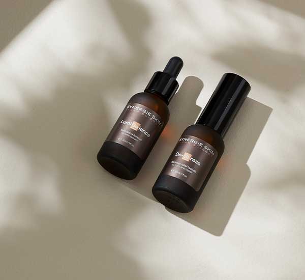 Synergie Skin facial oils LumiBalance and DeStress products