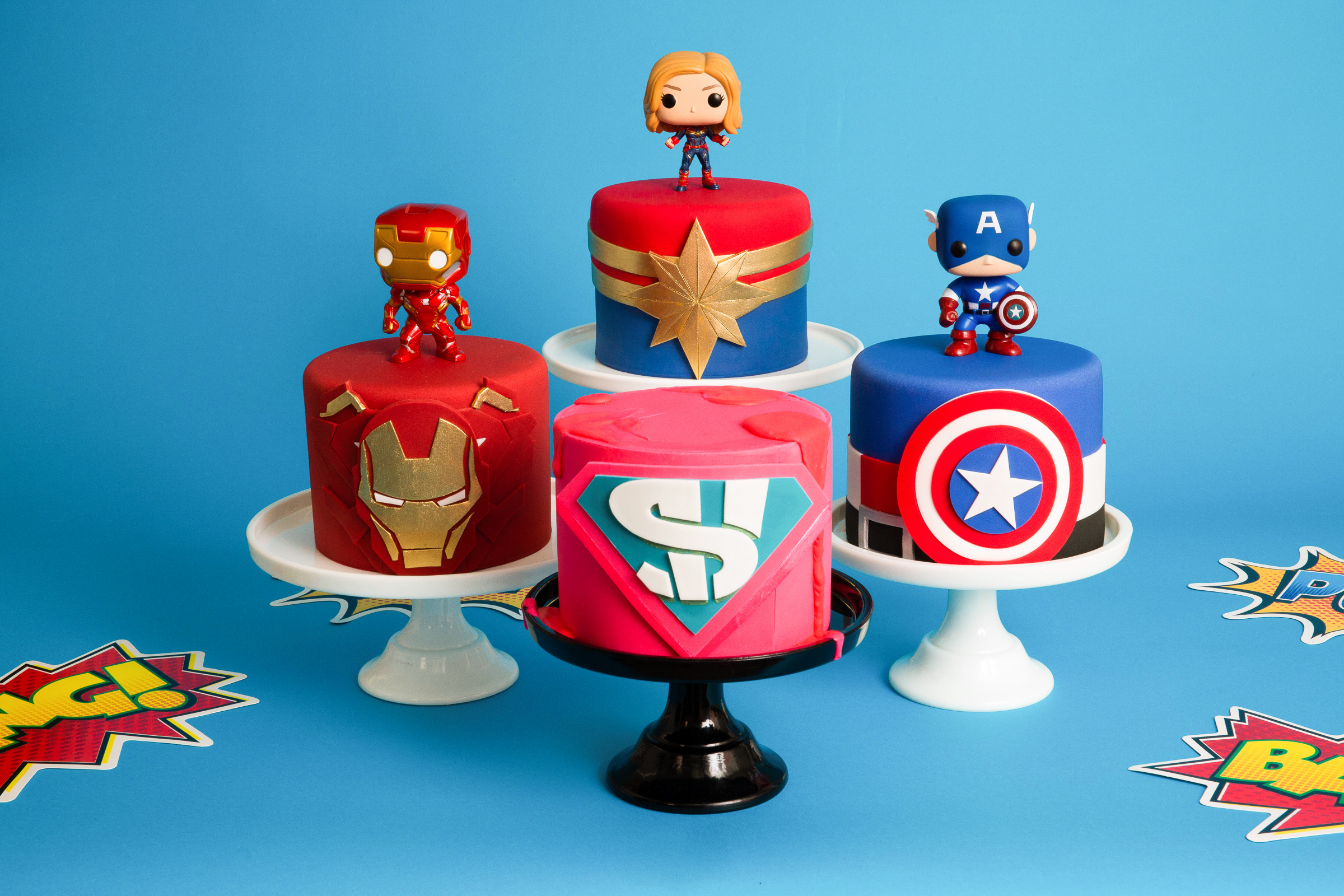 Avengers Baby Shower Fondant Cake - BS060 – Circo's Pastry Shop