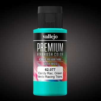 Vallejo PREMIUM airbrush color 62.077, Candy Racing Green.