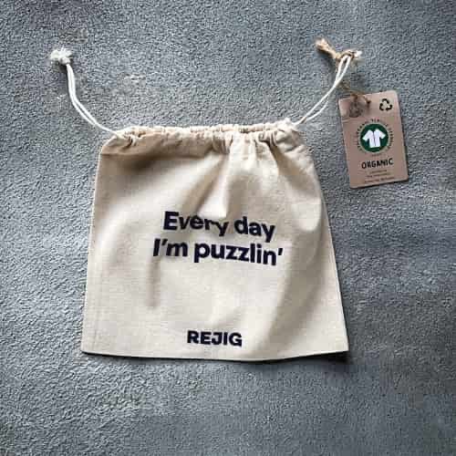 Printed Fabric Bags - GOTS Cotton Drawstring Bags