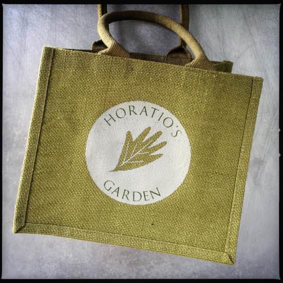 Printed Fabric Bags - Horatio's Garden Jute Bag