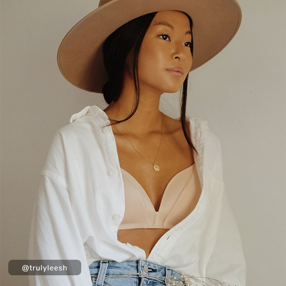 The All-Day Deep V No-Wire: Toasted Almond - Customer UGC Image