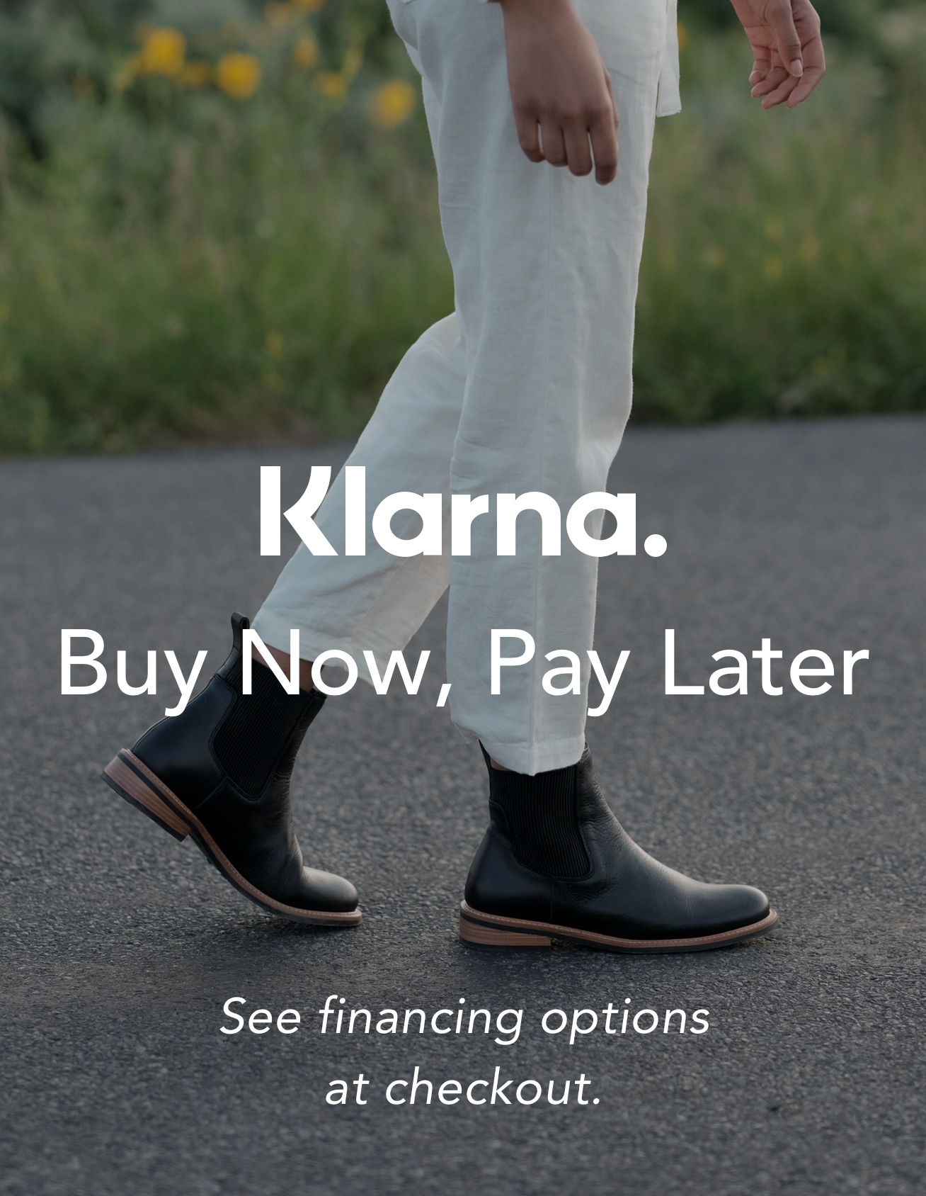 We partner with Klarna for a buy now, pay later financing option. Learn more at checkout.