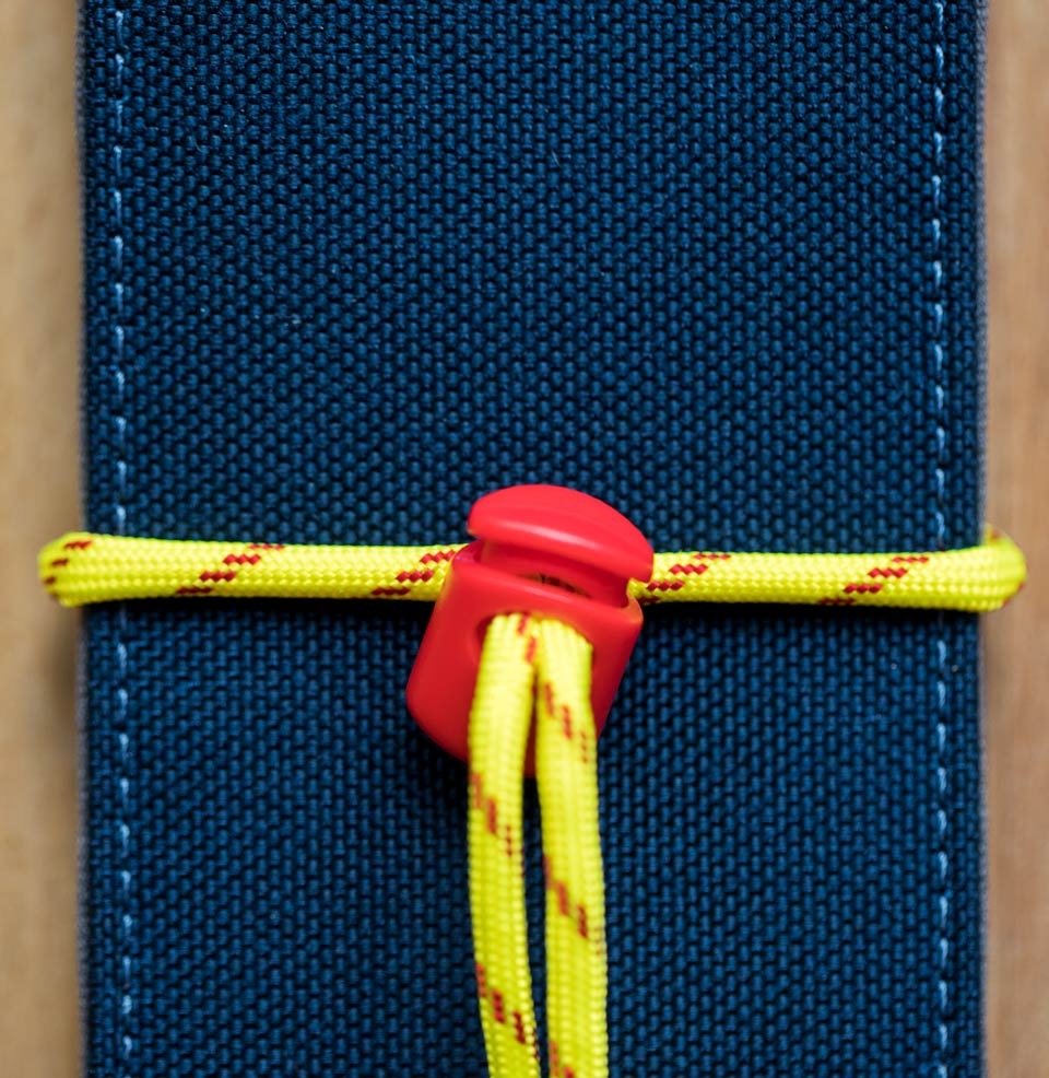 EDC Watch Fold Deep Blue 1000D Nylon with Red-flecked Yellow Cord