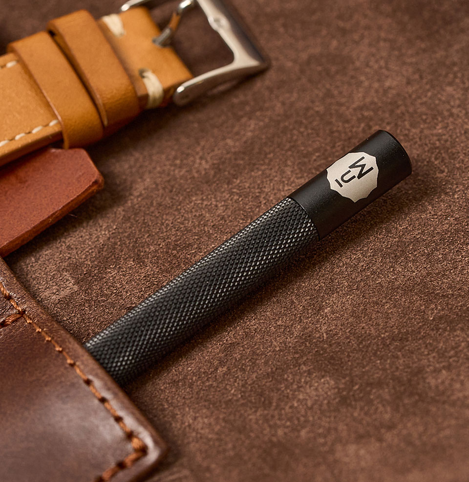 Strap-Changing Multi-Tool Fits snugly into our Watch Rolls