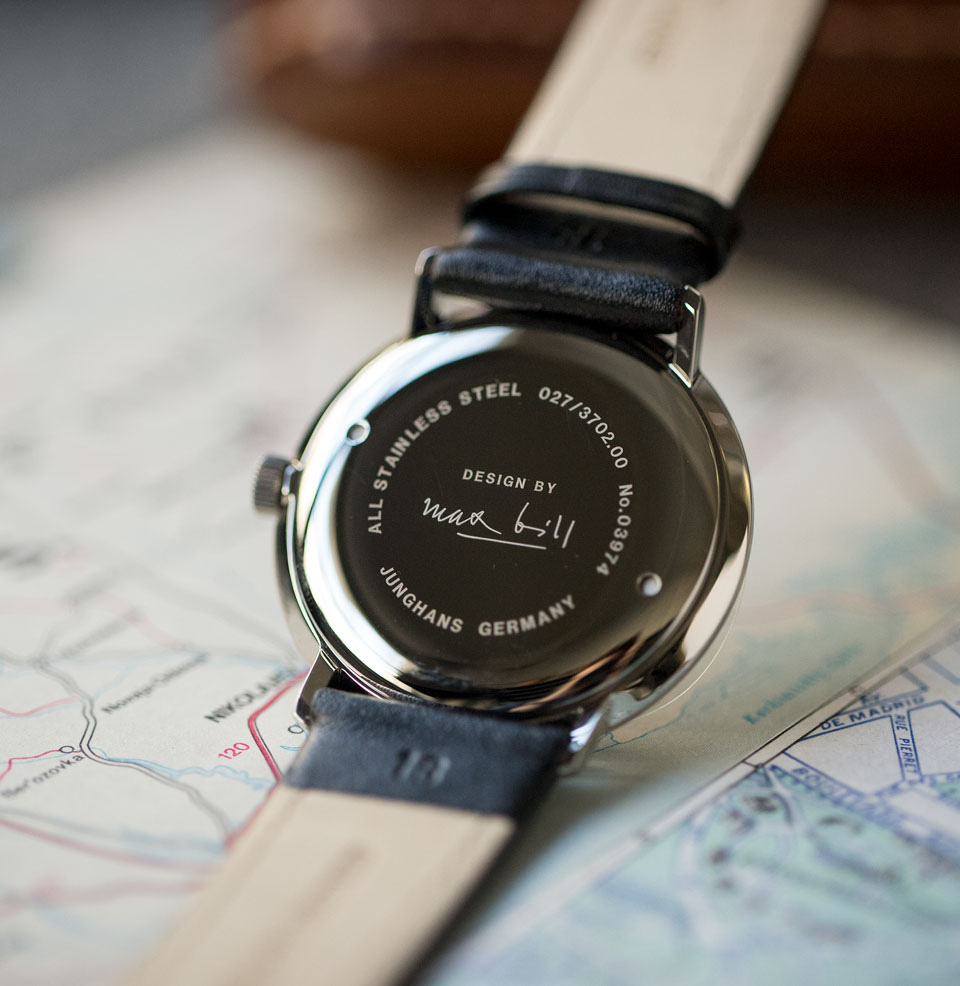 Max Bill Hand-winding Solid Case-back