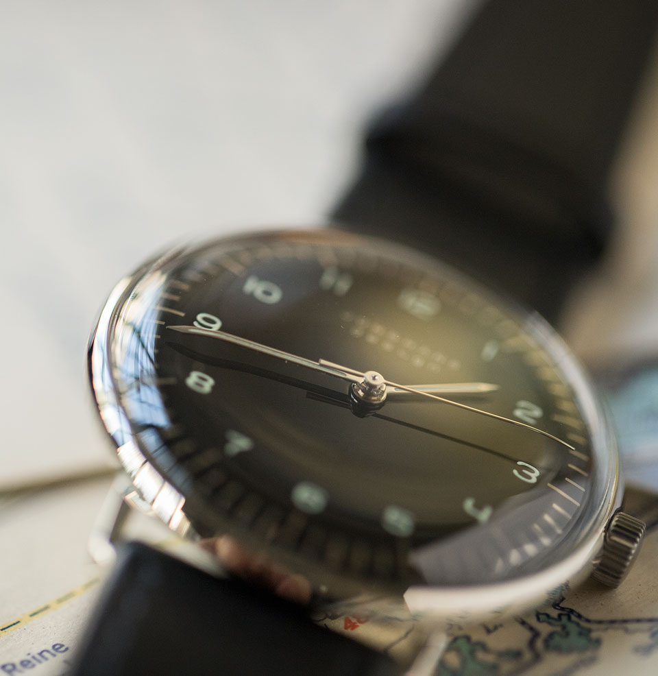 Max Bill Hand-winding Curved hands and dial