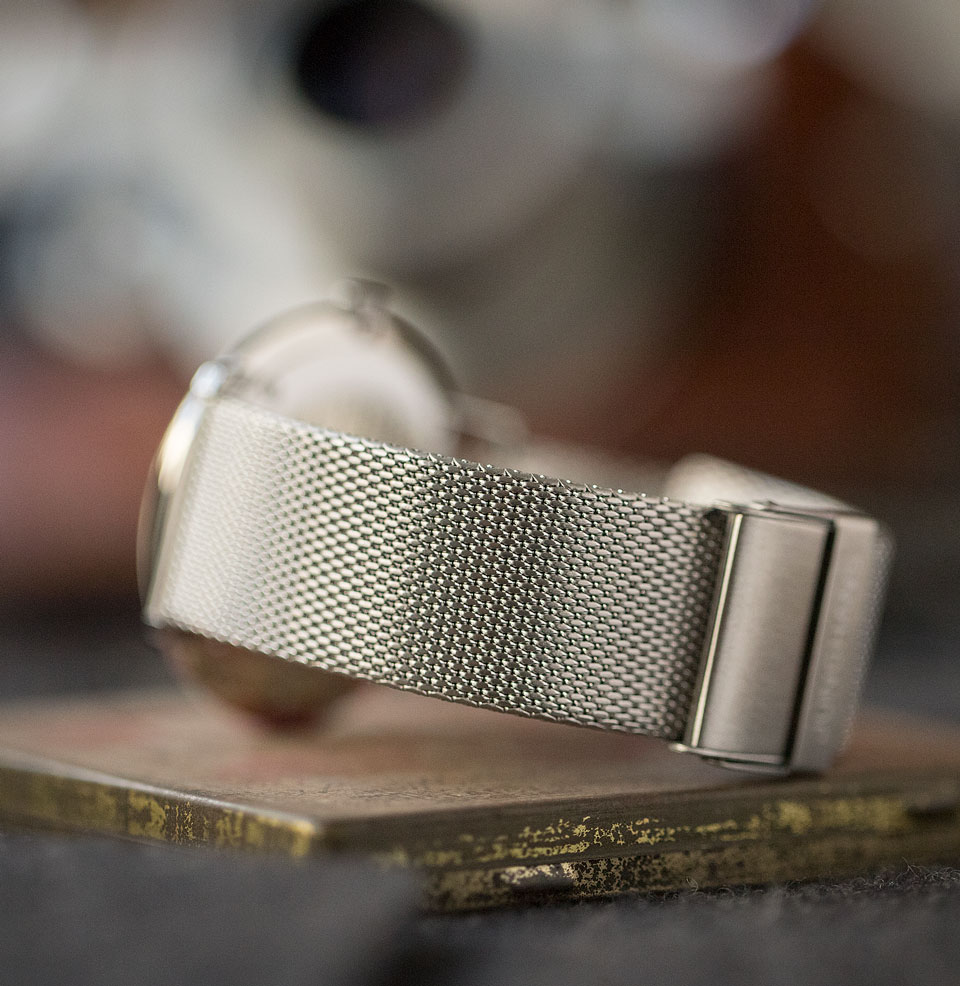 Max Bill Quarz Mesh Bracelet