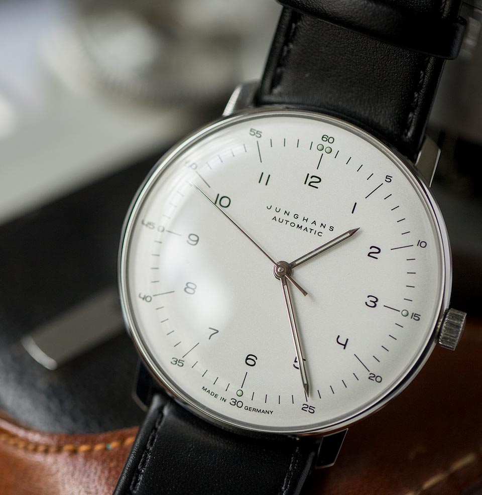 Max Bill Automatic Curved hands, domed dial