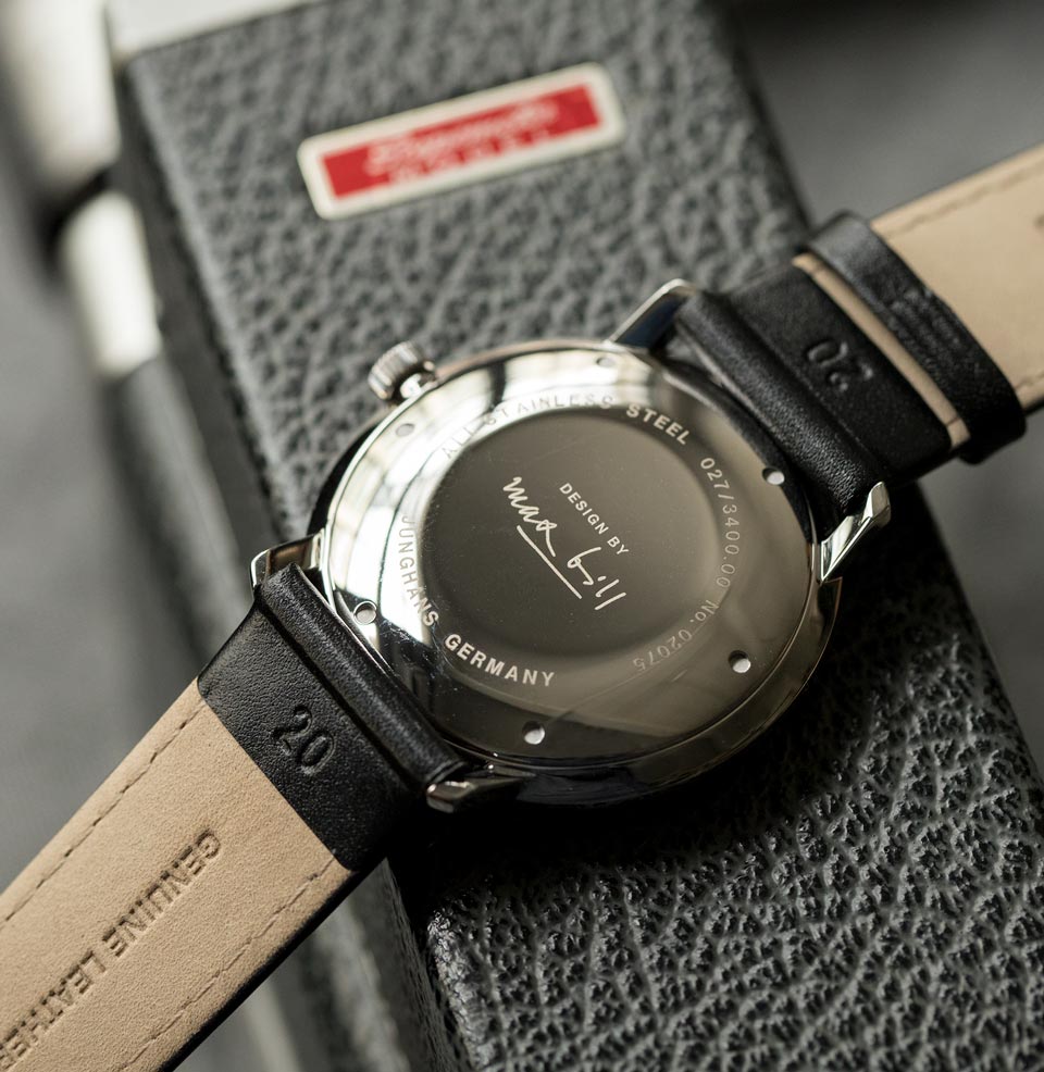 Max Bill Automatic Signed case-back