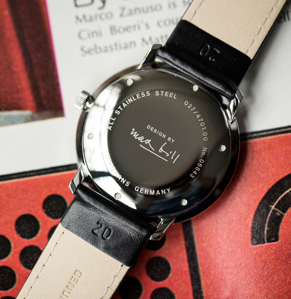 Max Bill Automatic Solid Case-back