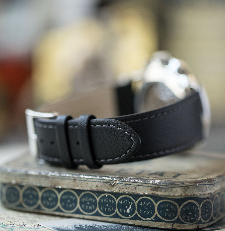 Meister Telemeter Black leather strap