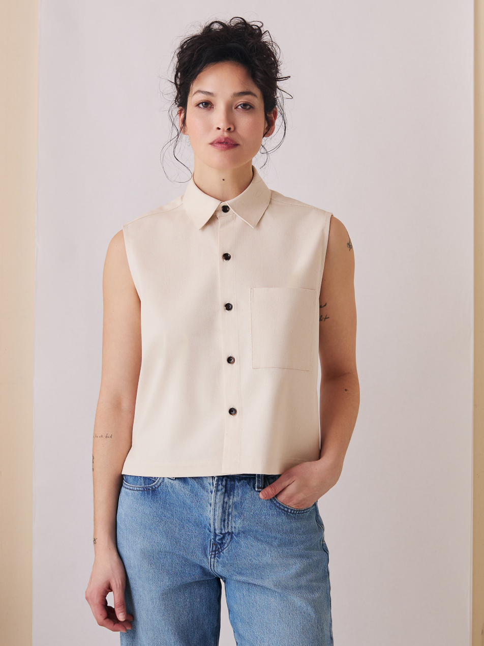 The Sleeveless (Ceramic Cotton Twill)