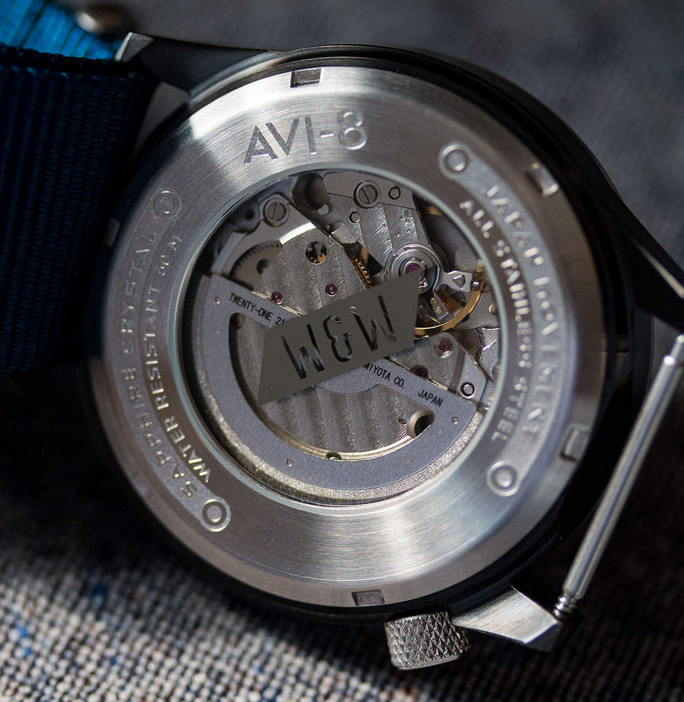 AVI-8 x Worn & Wound Collaboration Display Case-back