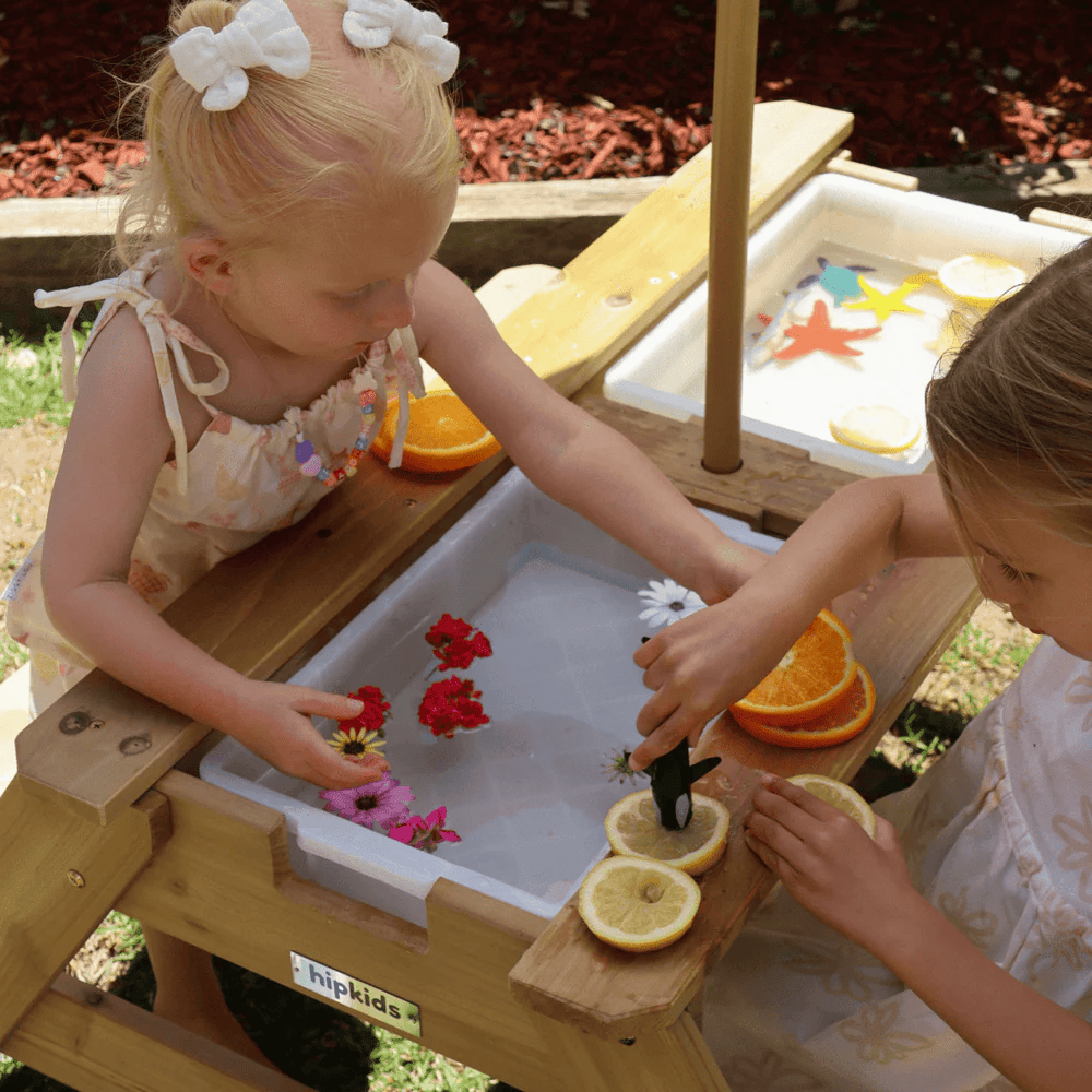 Kids Sand Water / Picnic Table with Tassel Umbrella - Preorder