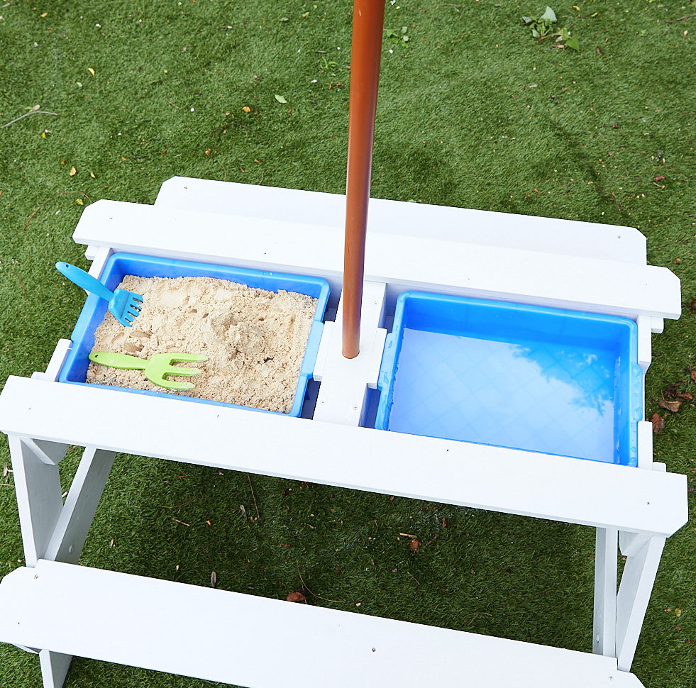 Kids Sand Water / Picnic Table with Umbrella