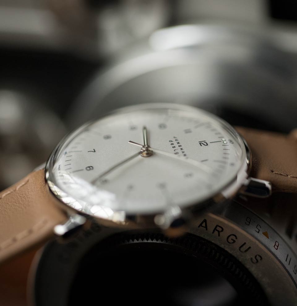 Max Bill Hand-winding Domed Sapphire crystal