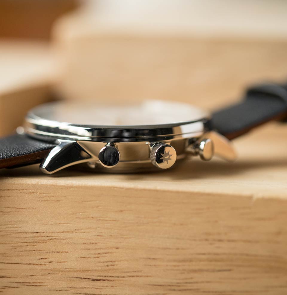 FORM C Large pushers and crown