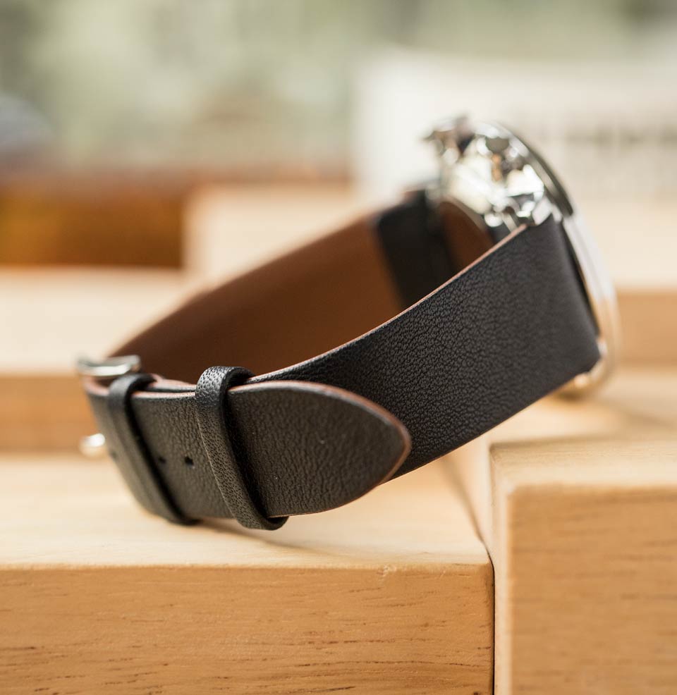 FORM C Black Leather Strap