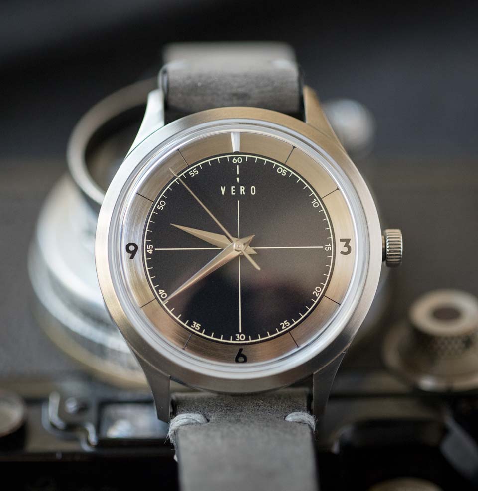 36 Automatic LE Matte Black and brushed steel