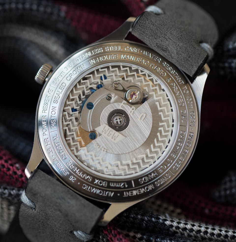 36 Automatic LE Laser etched sapphire display window