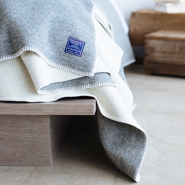 image of Summit Solid Reversible Wool Blanket