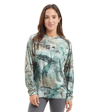 Women's Scaly Camo UV Fishing Shirt