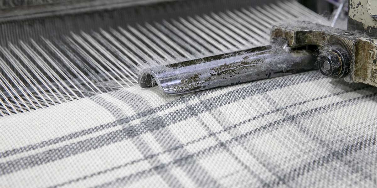 image of Border Plaid Wool Throw