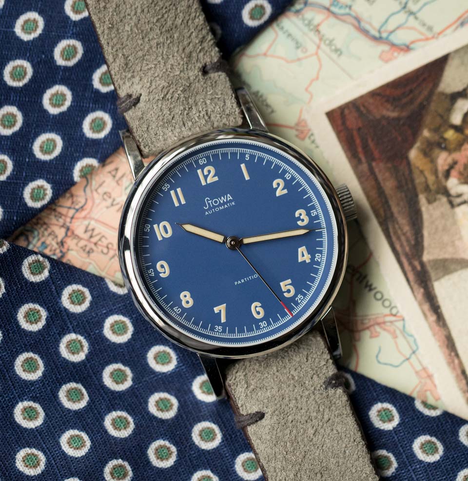 Partitio Blau LE Blue dial with Parchment Lume