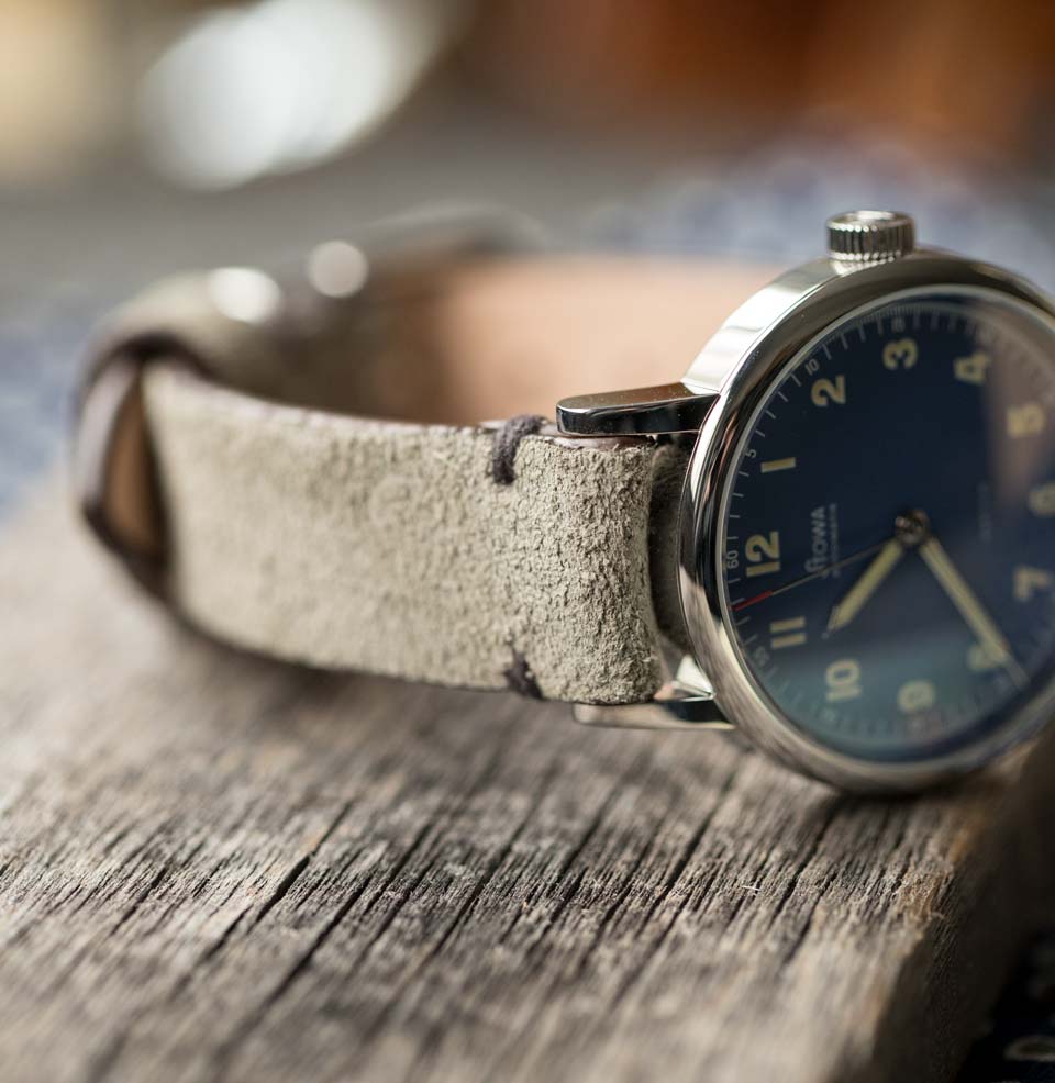 Partitio Blau LE Sage Suede Leather Strap