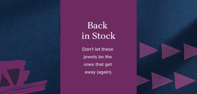 Back In Stock banner