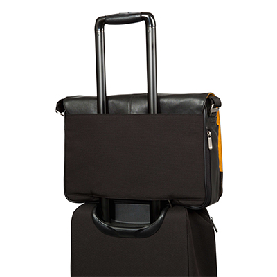 KNOMO Bungo Leather Laptop Messenger Bag - 15.6" Feature Square Image 2 | knomo.com