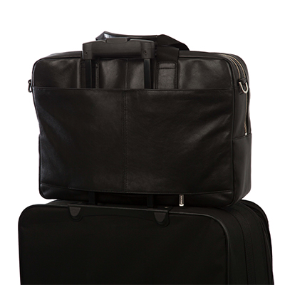 KNOMO Amesbury Leather Laptop Briefcase - 15.6" Feature Square Image 1 | knomo.com