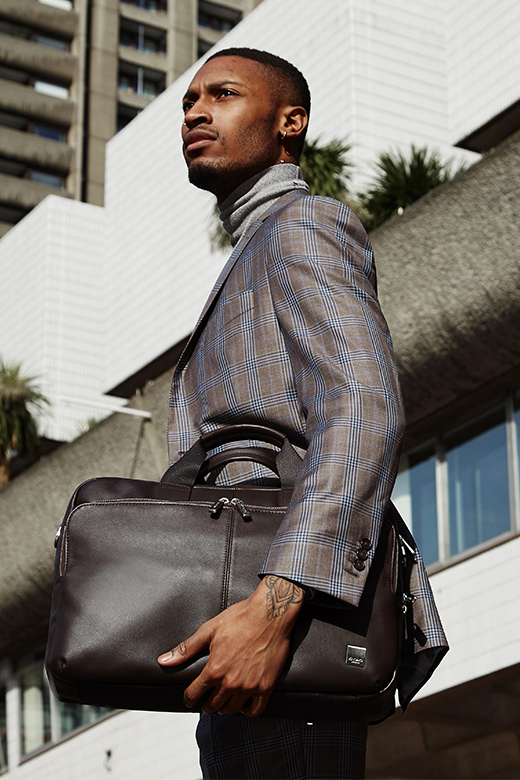 KNOMO Amesbury Leather Laptop Briefcase - 15" Feature Rectangle Image 1 | knomo.com
