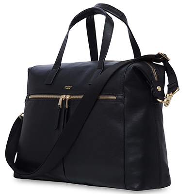 KNOMO Audley Leather Laptop Handbag - 14" Feature Square Image 1 | knomo.com