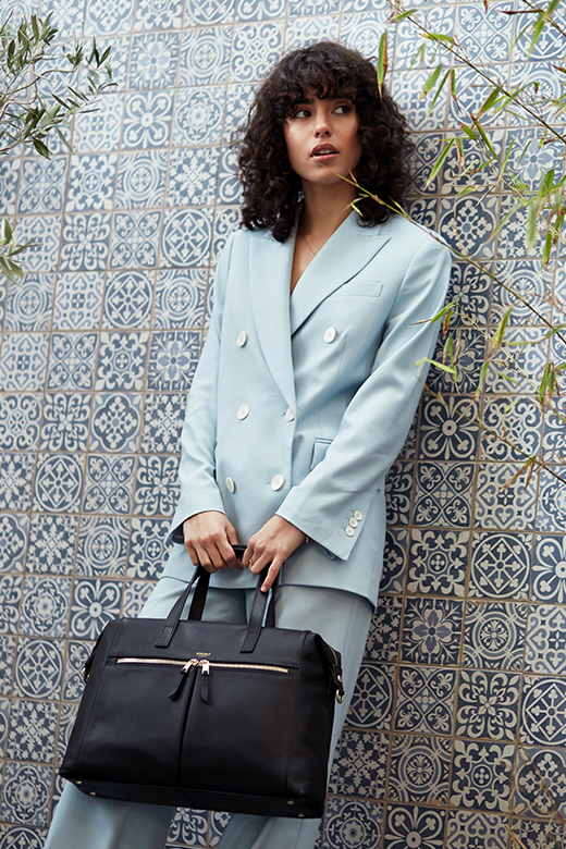 KNOMO Audley Leather Laptop Handbag - 14" Feature Rectangle Image 2 | knomo.com