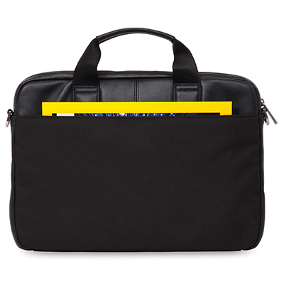 KNOMO Stanford Leather Laptop Briefcase - 13" Feature Square Image 2 | knomo.com