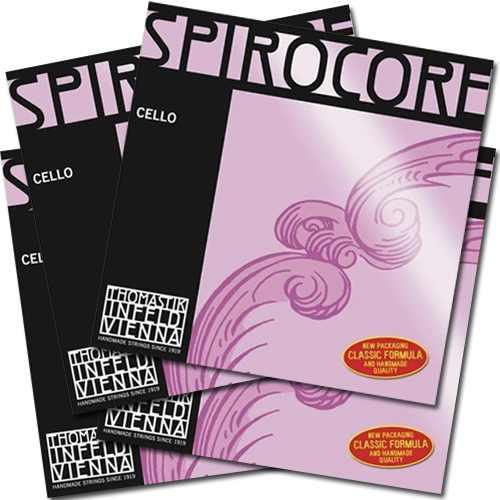 Thomastik-Infeld Spirocore Cello C String in action