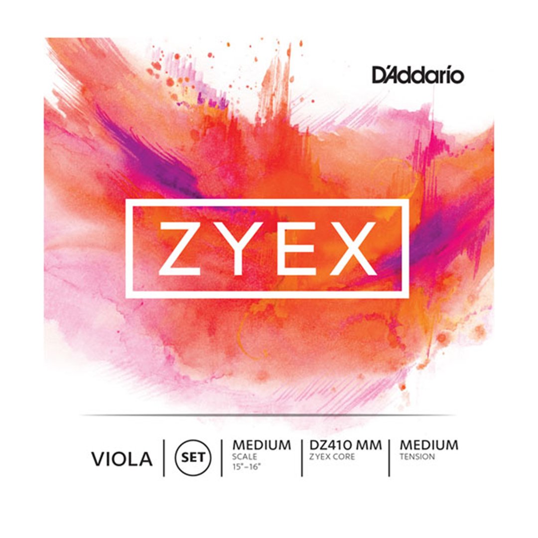 D'Addario Zyex Viola String Set in action