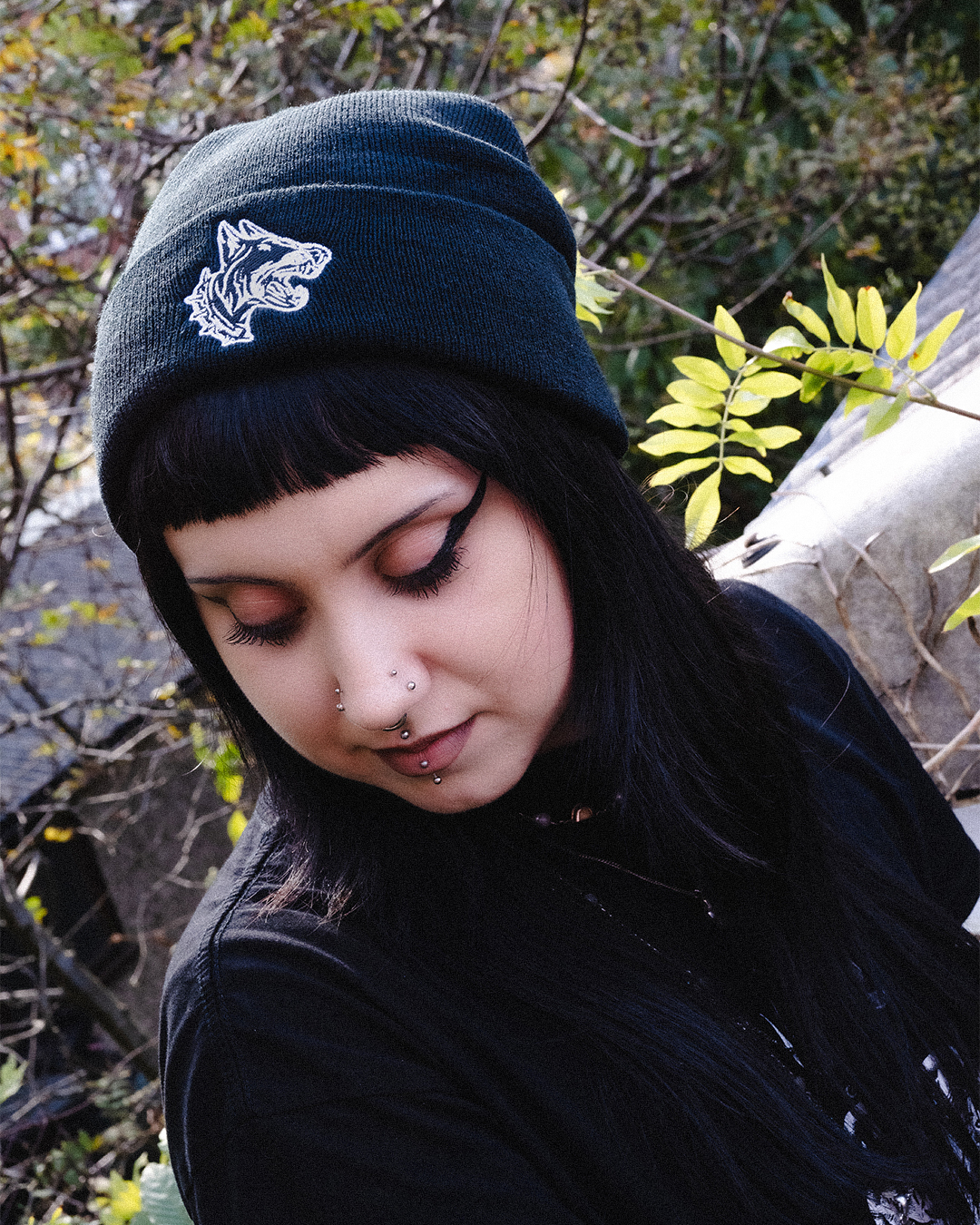 Alternative tattoo girl wearing {{product title}}
