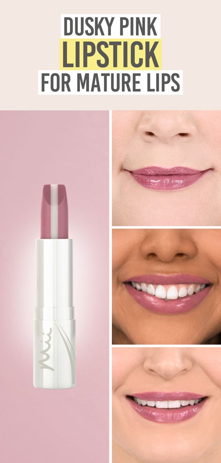 Mii Cosmetics Hydraboost Lip Lover Lipstick in In Bloom - Beauty and the Boutique - Dusky pink lipstick for mature lips