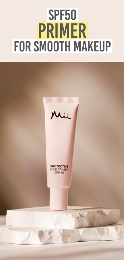 Mii Cosmetics SPF50 Protective Face Primer - Beauty and the Boutique - SPF50 Primer for smooth makeup