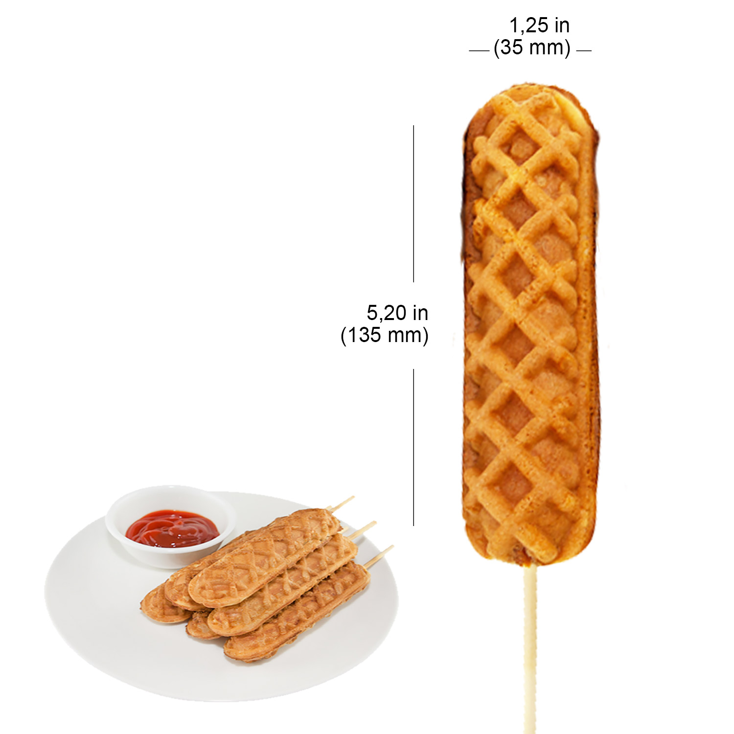 Hanchen Instrument FY-117 Commercial Use Electric Corn Dog Lolly French Hot Dog Muffin Waffle Maker Baker Iron Fryer 110V